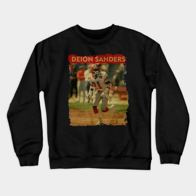 Deion Sanders - RETRO STYLE Crewneck Sweatshirt by Mama's Sauce